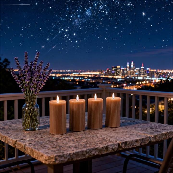 Actual product image Relaxdays 4x LEDcandles (4x)