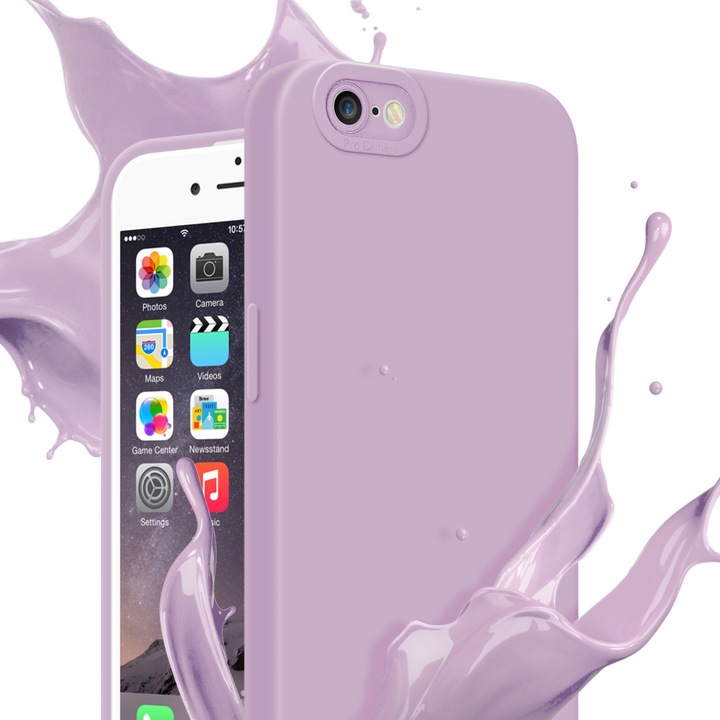 Productafbeelding Cadorabo Hoesje voor Apple iPhone 6 PLUS / 6S PLUS in TPU Fluid LM162 Style (Apple iPhone 6 Plus)
