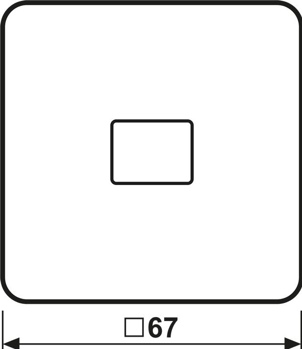 Actual product image JUNG Control rocker switch CD gr glz CD590KOBFGR