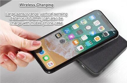 Actual product image Orsen EW35 Wireless Power Bank 10000mAh juodas (10000 mAh, 18 W, 37 Wh)