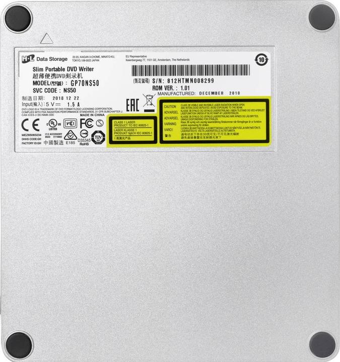 Productafbeelding LG GP70NS50 (DVD-brander, CD-brander, DVD-station, CD-station)