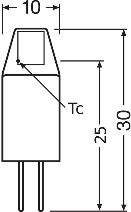 Actual product image Osram Star Pin Micro (G4, 1 W, 100 lm, 1 x, F)