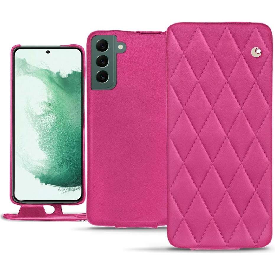 Noreve Lederschutzhülle vertikal (Samsung Galaxy S22+ 5G), Smartphone Hülle, Rosa