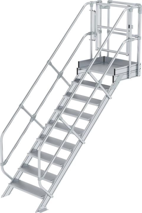 Produktbild Munk Treppen-Modul Aluminium geriffelt 7 Stufen (80 cm)