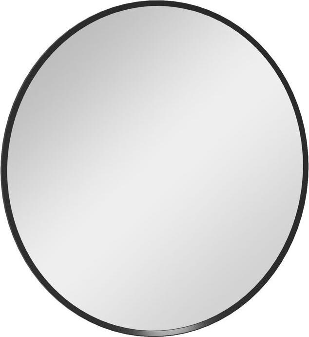 Immagine prodotto Swisshandel24 Specchio da parete, 60x60cm cornice in alluminio, nero rotondo (60 x 60 cm)