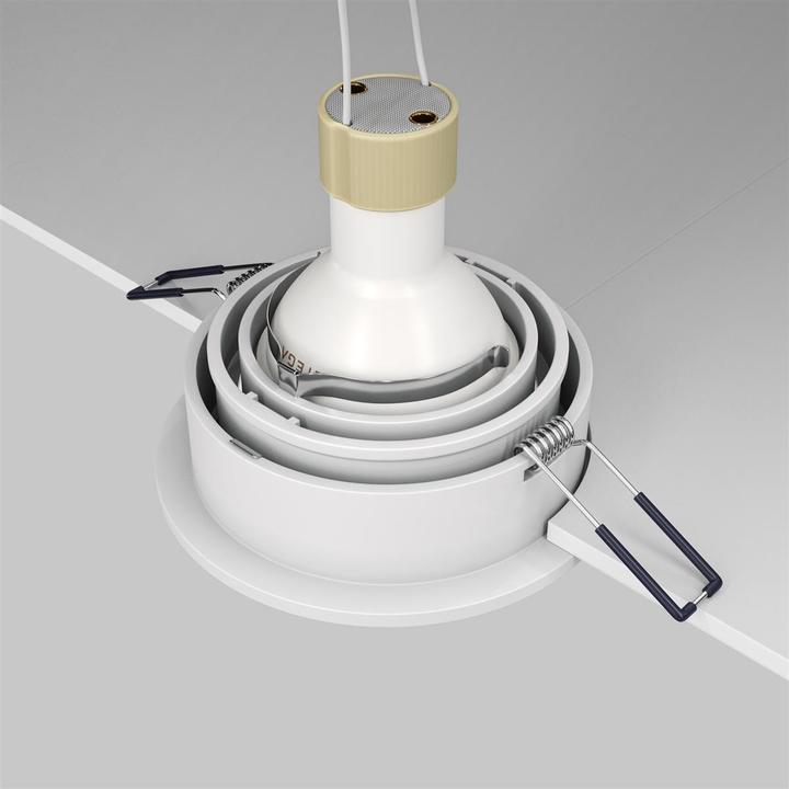 Image du produit Maytoni Atom Downlight, Luminaire encastré GU10 rond blanc Ø92mm (GU10)