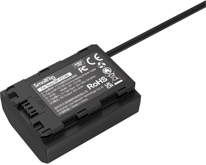 Image du produit SmallRig D-Tap vers NP-FZ100 Câble d'alimentation de batterie factice 4253B (Batterie de l'appareil photo, Batterie de l'appareil photo Adaptateur secteur)