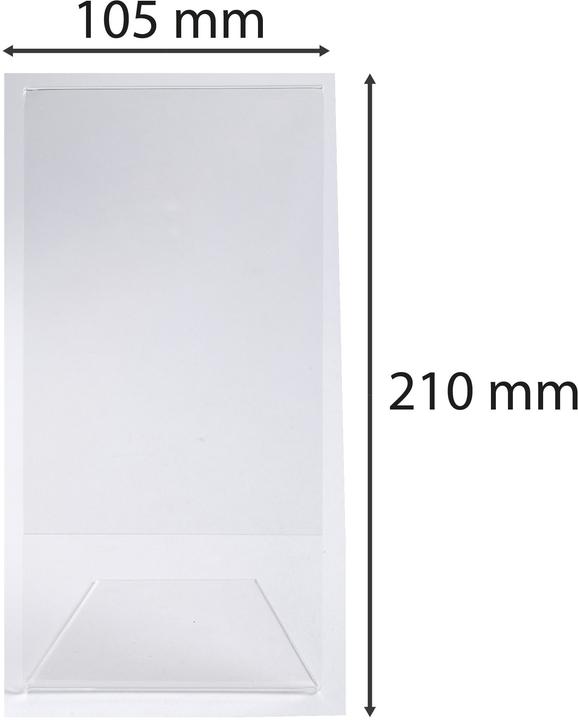 Image du produit Exacompta Porte-visuel incliné vertical DL - Cristal (10 x 21,5 cm, DL)