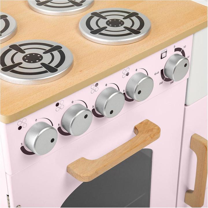 Produktbild Bigjigs Tidlo Holzspielküche Rural Pink, 7-teilig.