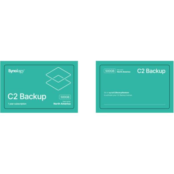 Synology LIC 500GB BACKUP INTO C2 1Y (C2 BACKUP 500G-1Y (EU))