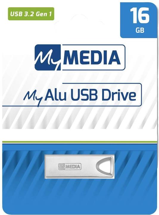 Produktbild MyMedia USB 3.2 Stick 16GB, Typ-A, My Alu, silber (16 GB, USB-A)