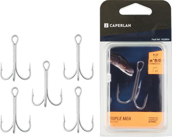 Actual product image Caperlan Hook Drilling Hook Triple Sea