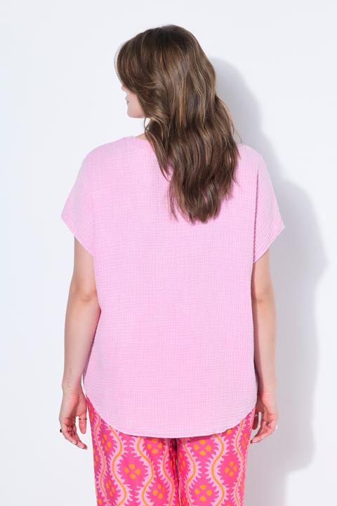 Actual product image Studio Untold Oversized Cap Sleeve Muslin Blouse (46)