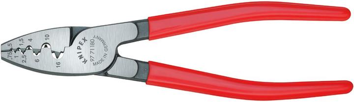 Productafbeelding Knipex Krimptang voor adereindhulzen 97 71 180 (180 mm)