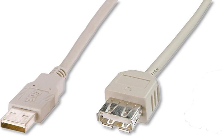 Actual product image Digitus USB2.0 extension cable, 5m (5 m, USB 2.0)