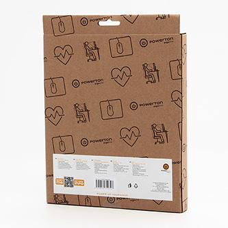 Actual product image Powerton ERGO PASTEL EDITION mouse pad with memory foam palm rest, rose