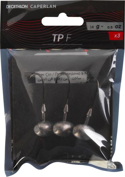 Actual product image Caperlan Lead head football for rubber feathers