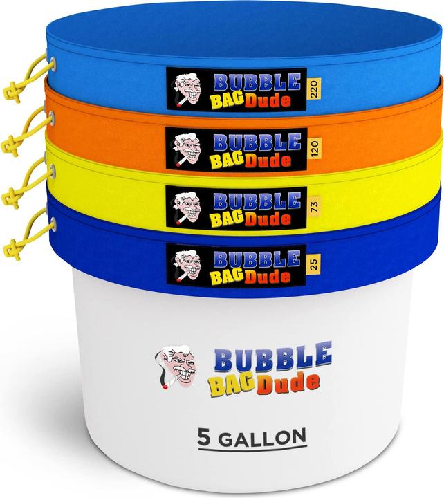 Bubblebagdude Luftblasenbeutel 5 Gallonen 4 Beutelset