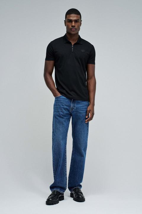 Produktbild Salsa Jeans Polo Pique Structure And Zip (S)