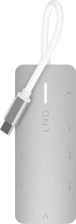 Actual product image LINQ Connects 8in1 8K PRO USB-C Multiport Hub 140W (USB-C, 8 Ports)