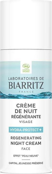 Produktbild Laboratoires de Biarritz Regenerierende BIO-Nachtcreme Gesicht Hyaluronsäure & Rotalge - 50ml - Hydr (50 ml, Nachtcreme)