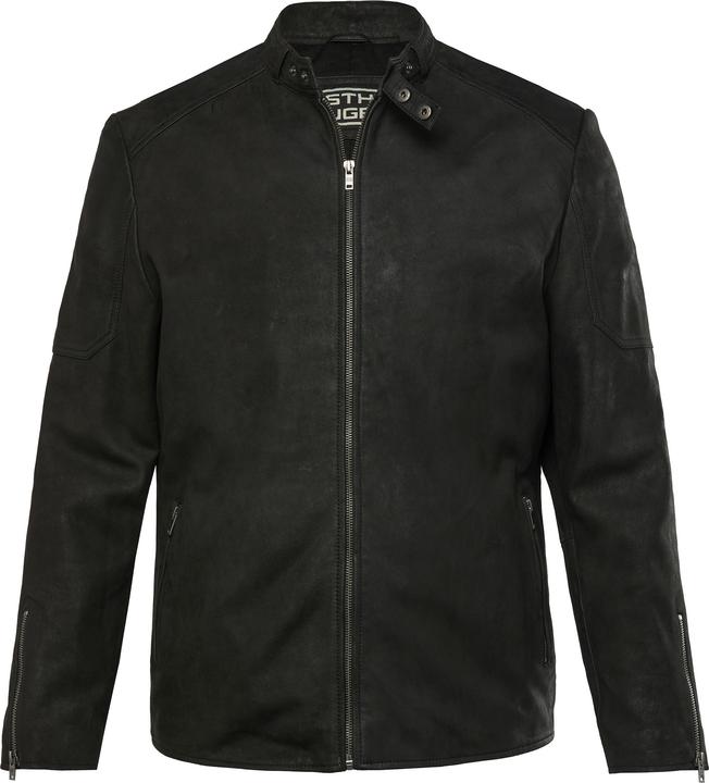 Image du produit Sthuge grosse Grössen Lederbikerjacke, Lammnappaleder, Metallzipper, bis 7 XL schwarz XXL 839798100-XXL (XXL)