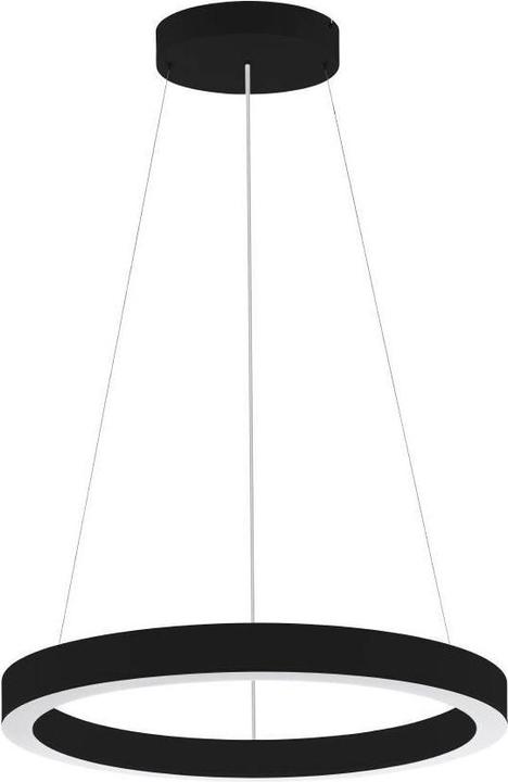 Actual product image EGLO 63051 PASTRENGO 1 LED pendant light 2x45W Ø700mm black white warm white dimmable