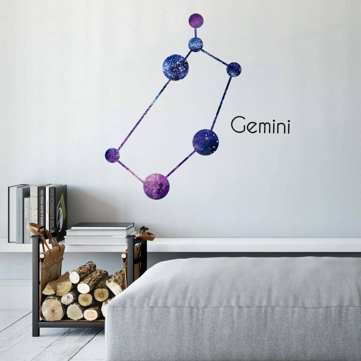 Actual product image Trenddeko Constellation Gemini - Twins (90 x 64 cm)