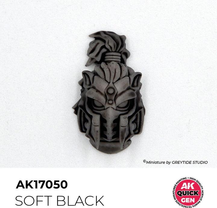 Productafbeelding AK Interactive Pot de Quick Gen - Soft Black (18 ml) (18 ml)