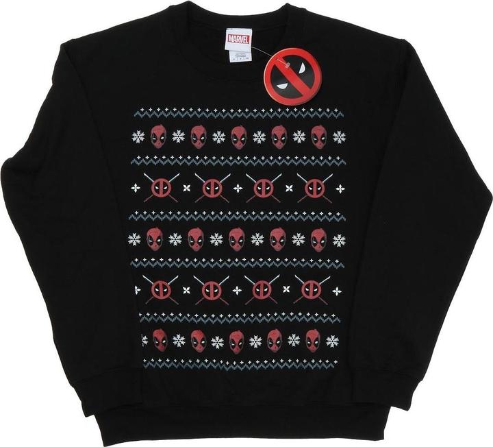 Actual product image Mens Deadpool Christmas Sweatshirt (L)