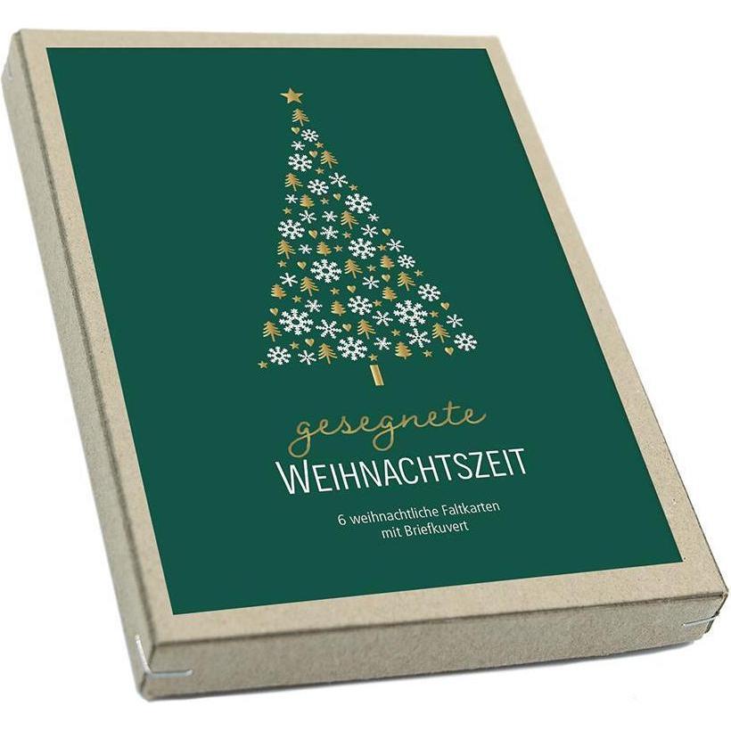 Brunnen Kartenbox Weihnachten - gesegnete Weihn