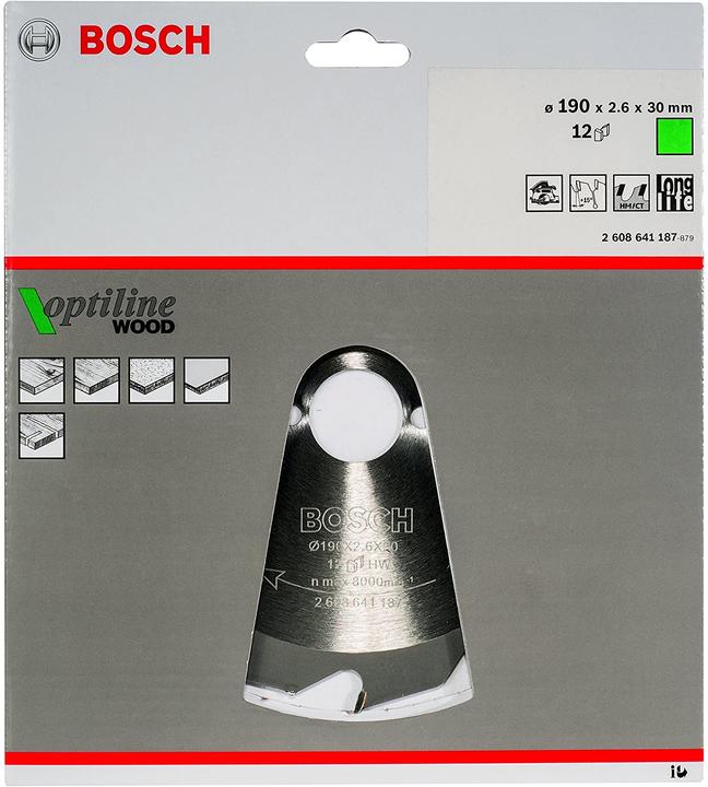 Actual product image Bosch Professional Zubehör PRO Wood circular saw blade, 190 x 2.6 x 30 mm