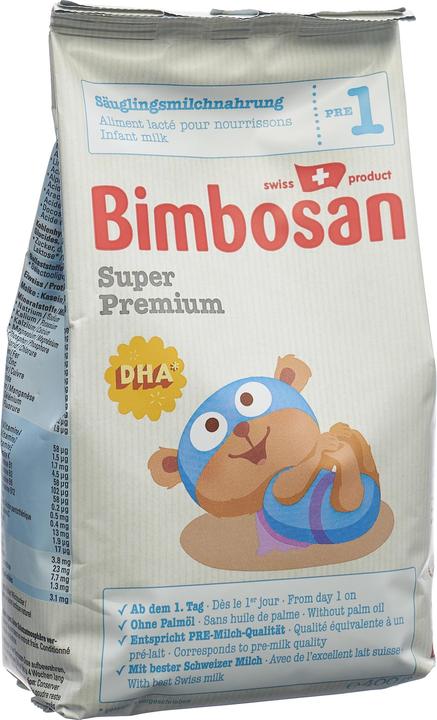 Actual product image Bimbosan Super Premium 1 Säuglingsmilch refill (400 g, from birth)