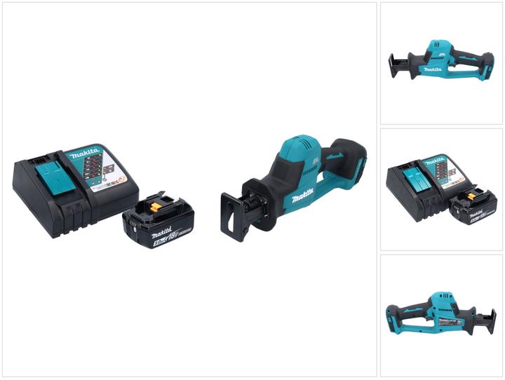 Actual product image Makita DJR 189 RT1 Battery Reciprocating Saw 18 V Brushless + 1x Battery 5,0 Ah + Charger
