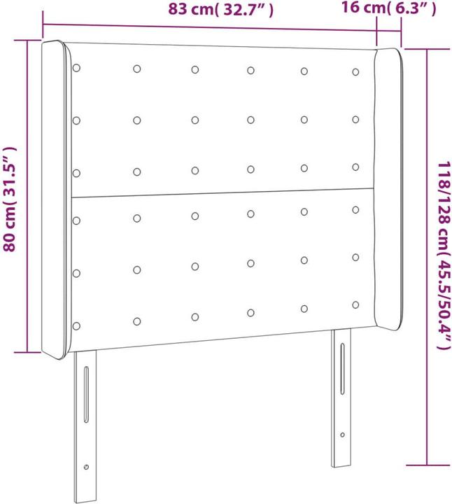 Image du produit vidaXL Astrid (83 x 16 x 128 cm)