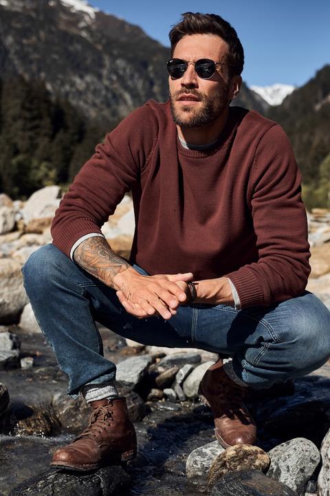 Actual product image JP1880 pullover, round neck, cotton, up to 8 XL (L)