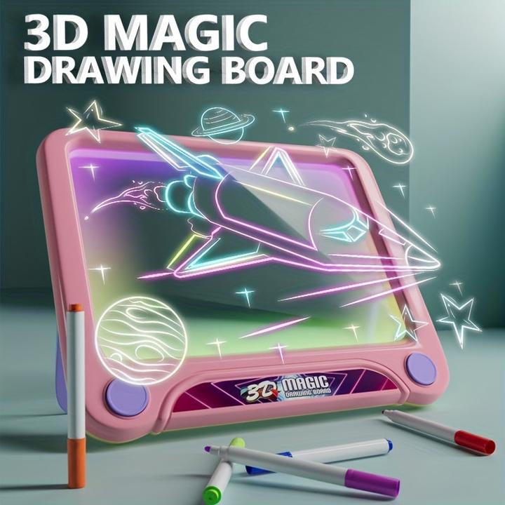 Produktbild Activity Board 3D-Zeichenbrett Spielzeug - löschbare Magie Schreiben Doodle Board - pädagogische Lernspielzeug