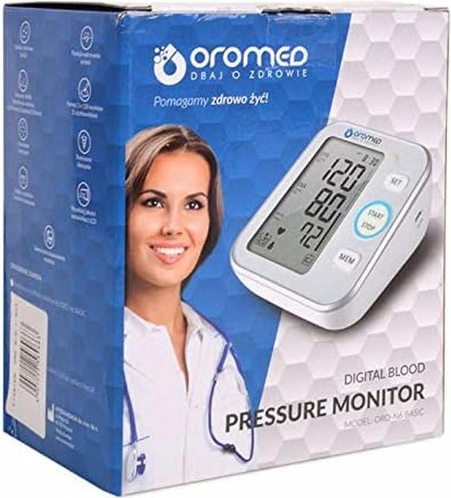 Actual product image Hi-tech medical ORO-N6 BASIC Blood Pressure Monitor Upper Arm Automatic (Blood pressure monitor upper arm)