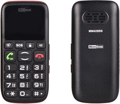 Produktbild Maxcom MM428 2G (4 GB, Schwarz, Rot, 1.80", Dual SIM, 2G)