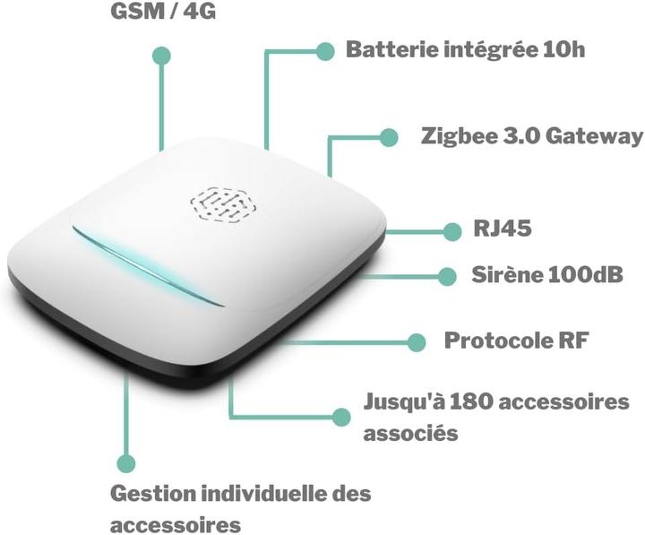 Image du produit Daewoo Kit Allarme WiFi Sistema Zigbee Pet Friendly Telecomando