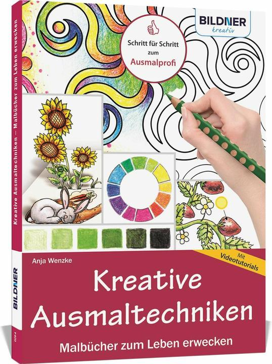 Produktbild Kreative Ausmaltechniken - Malbücher zum Leben erwecken! (Deutsch, Anja Wenzke, 2017)