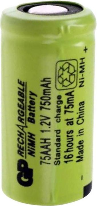 Produktbild GP Batteries Spezial-Akku 2/3 AA Flat-Top NiMH GP75AAH 1.2 V 750 mAh (Gerätespezifisch)