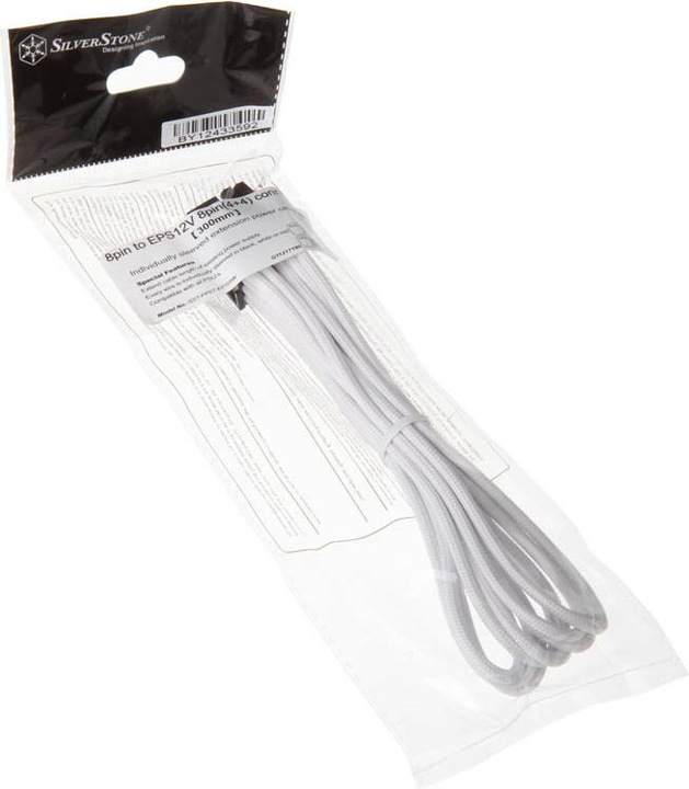 Actual product image Silverstone ATX Extension 8-8(4+4)Pin white