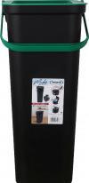 Actual product image Tontarelli bin with handle moda 38l green/black (38 l)