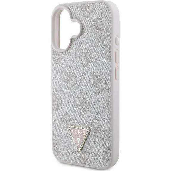 Thumbnail - Guess GUHCP16SP4TDSCPP iPhone 16 6.1" różowy/pink hardcase Leather Metal Logo Strass Crossbody (Apple iPhone 16), Smartp...