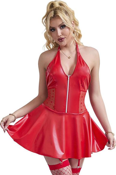 Immagine prodotto Subblime - 957728 ABITO IN PELLE CON ZIP IN PIZZO ROSSO S/M (S, M)