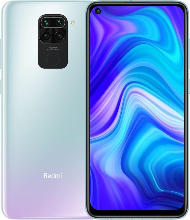 Produktbild Xiaomi Redmi Note 9 (128 GB, Polar White, 6.53", Dual SIM + SD, 48 Mpx, 4G)