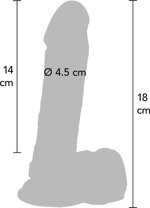 Actual product image ToyJoy Dildo 7 Inch With Balls