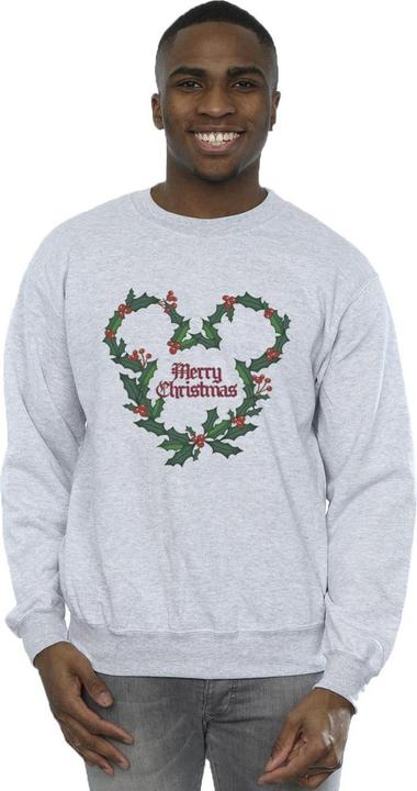 Immagine prodotto Disney Mickey Mouse Merry Christmas Holly Felpa Uomo (XL)