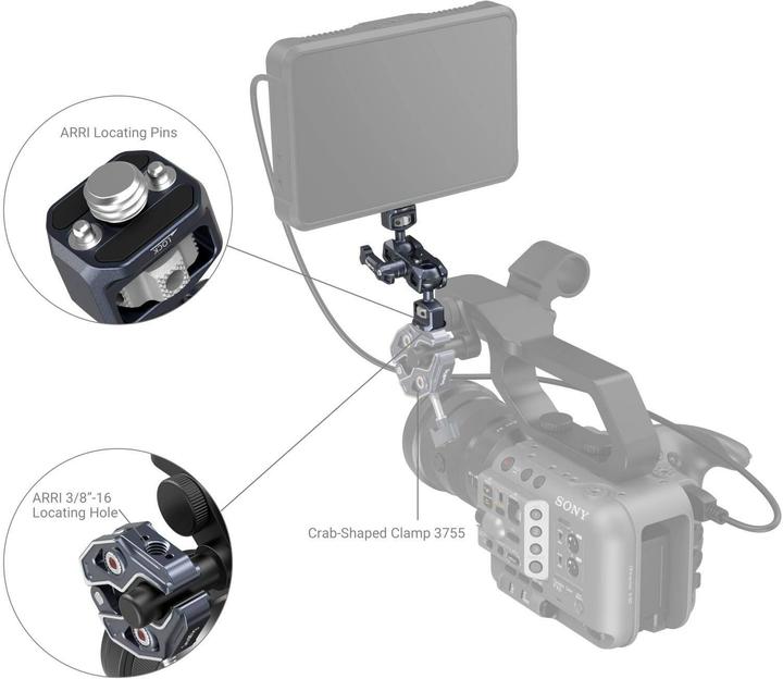 Immagine prodotto SmallRig Braccio magico con doppia testa a sfera (1/4"-20 + ARRI)